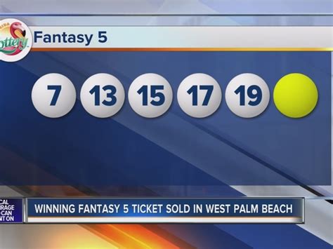 florida lottery fantasy 5 past winning numbers|Winning Fantasy 5 ticket sold in Florida. What to know .